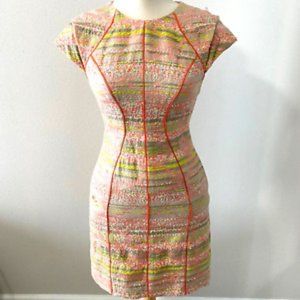 Stunning Lela Rose Tweed Cap Sleeve Dress